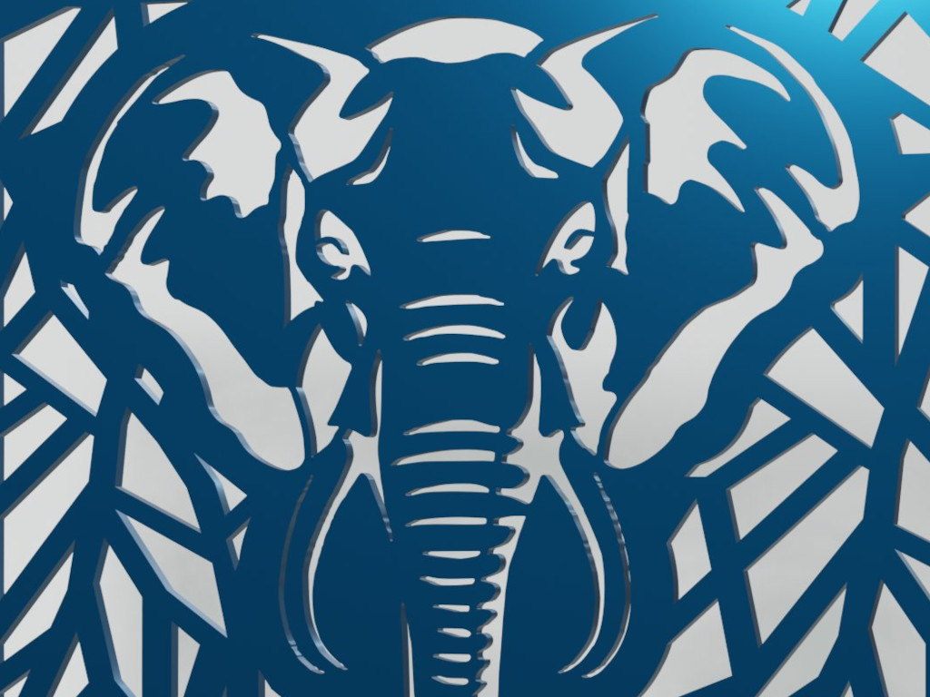 Décoration murale : Éléphant